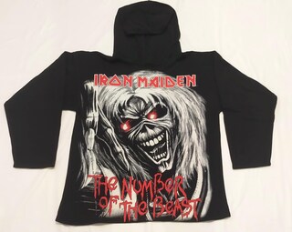 Iron Maiden The Book Of Souls Eddie - Felpa Con Cappuccio Uomo, Nero, Taglia XL, Merchandise Ufficiale EMP