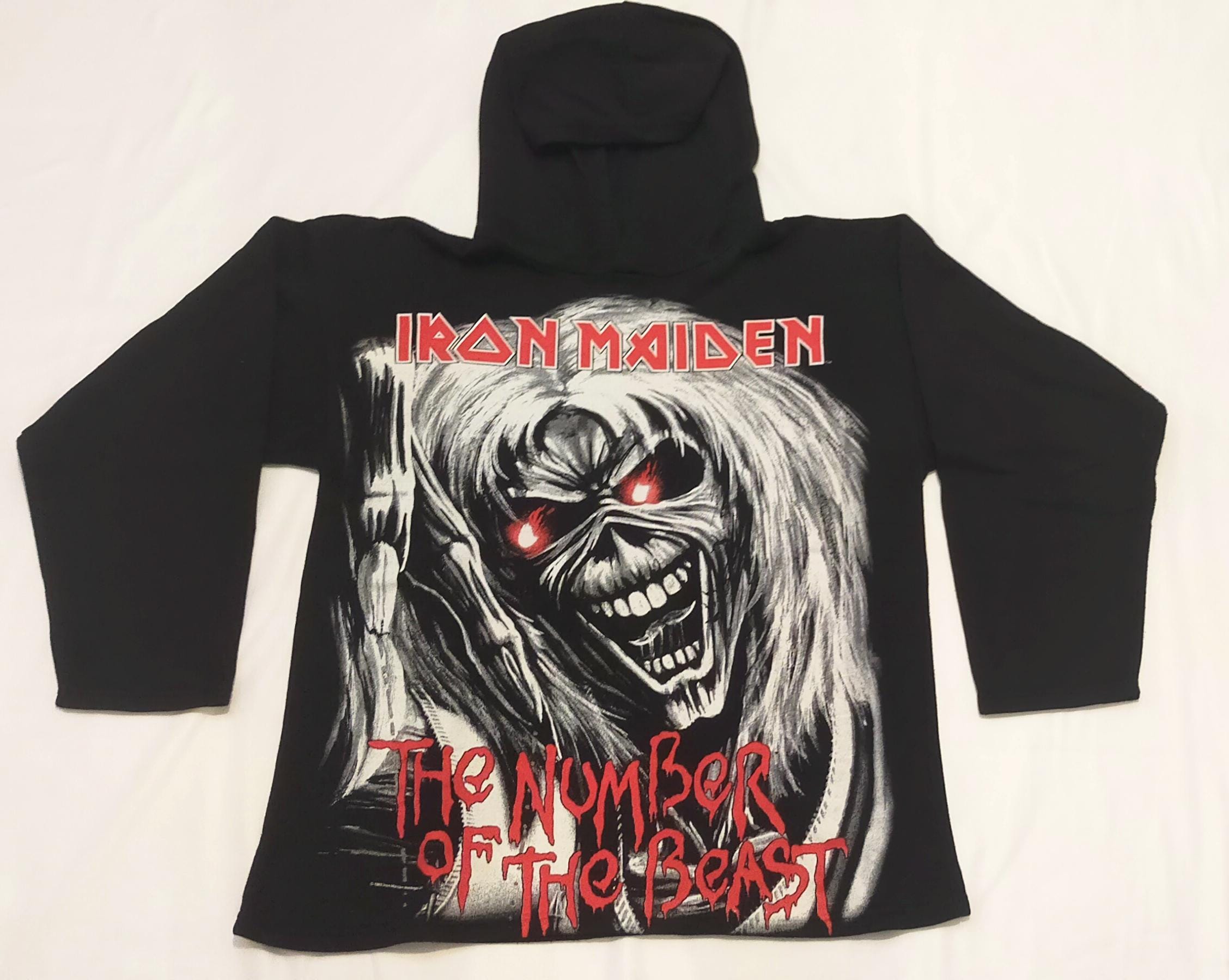 Iron Maiden The Book Of Souls Eddie - Felpa Con Cappuccio Uomo, Nero, Taglia XL, Merchandise Ufficiale EMP