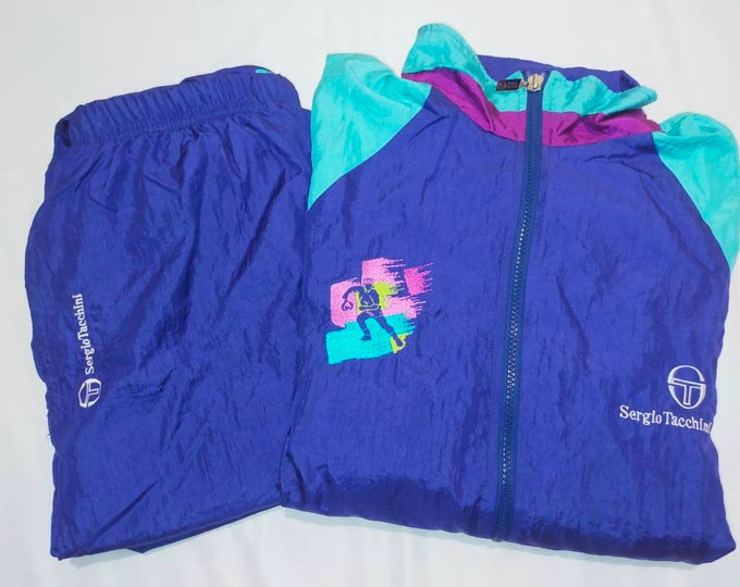 Sergio Tacchini Vinci Retro 80s Tennis Mini Dress - Maritime Blue