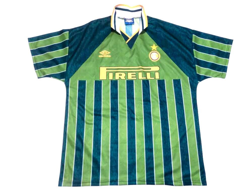 1995-96 インテル・ミラノ 3rd ユニフォーム UMBRO サイズM Vintage Inter Milan FC 1995-96 Third Tshirt Umbro XL Shirt