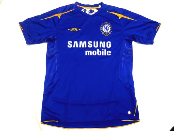Vintage 2005-06 Chelsea Umbro Centenary Home Shirt #13 Ballack
