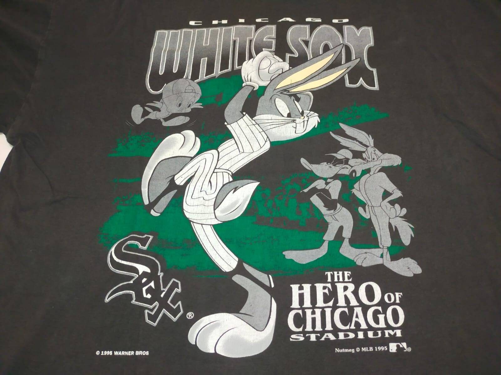 Vintage 90s Tshirt Chicago White Sox MLB 1995 Nutmeg Promo 