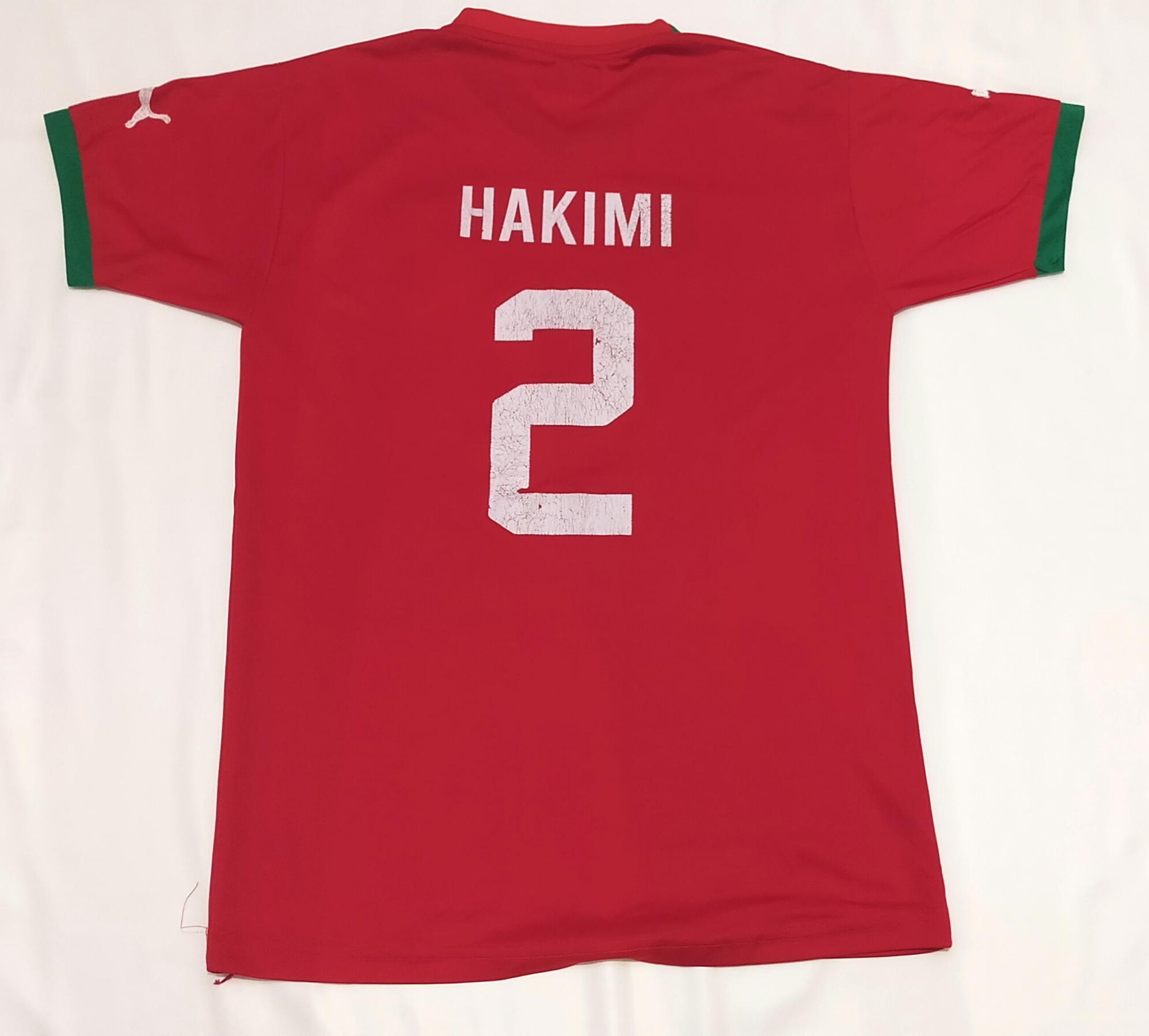 Morocco Home Shirt Hakimi 2 Puma Official Small World Cup