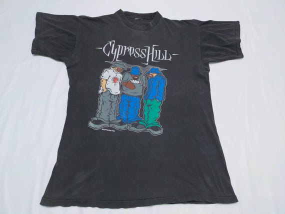 Cypress Hill Vintage 1992 Size XL Latin Lingo T-Shirt - Gem Cypress Hill Vintage 1992 Size XL Latin Lingo T-Shirt - Gem