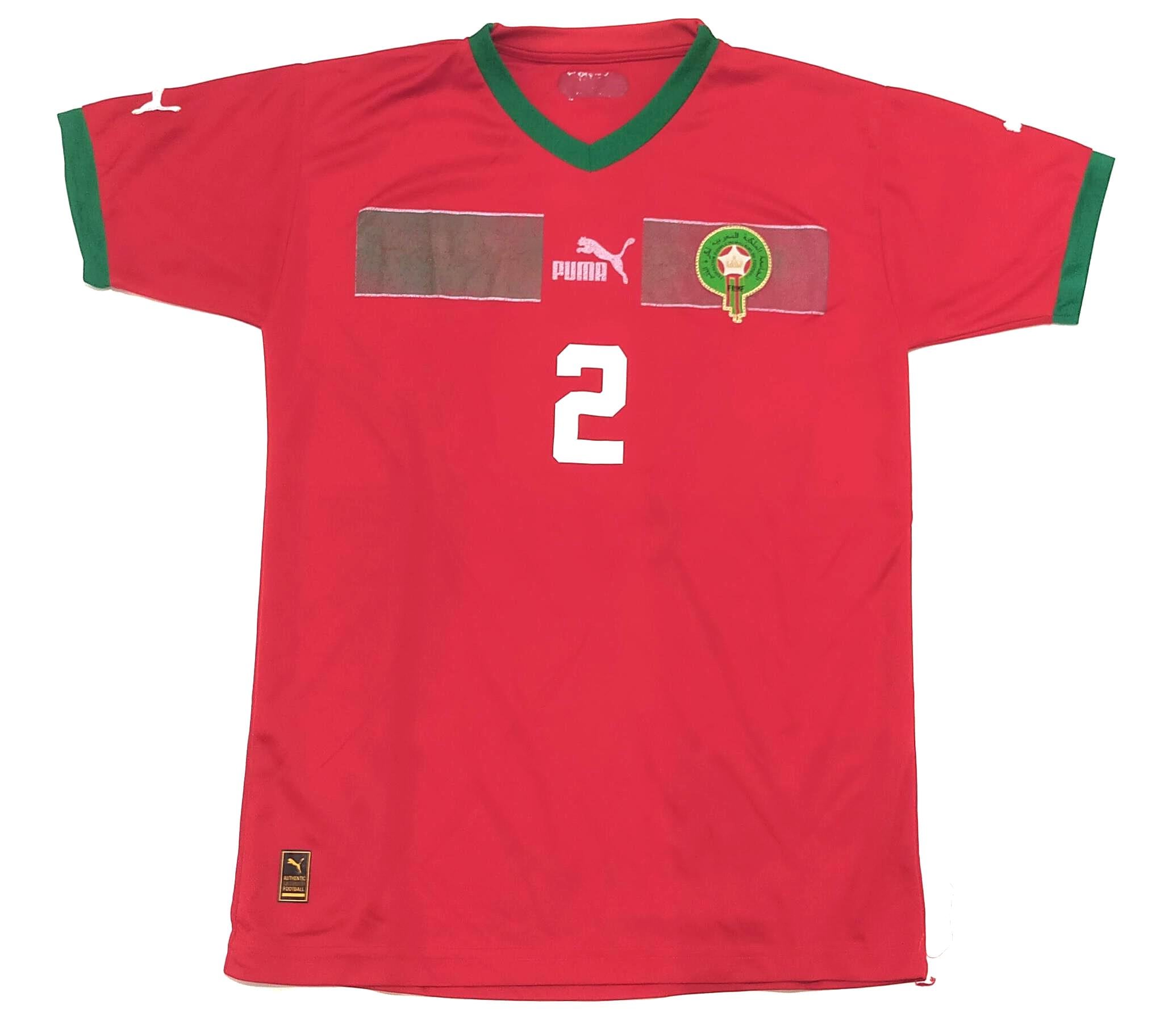 Morocco Home Shirt Hakimi 2 Puma Official Small World Cup