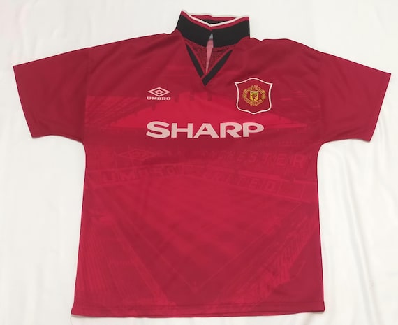 Maillot Manchester United Umbro 1994 – Vintage, Rouge, Taille M, Bon état