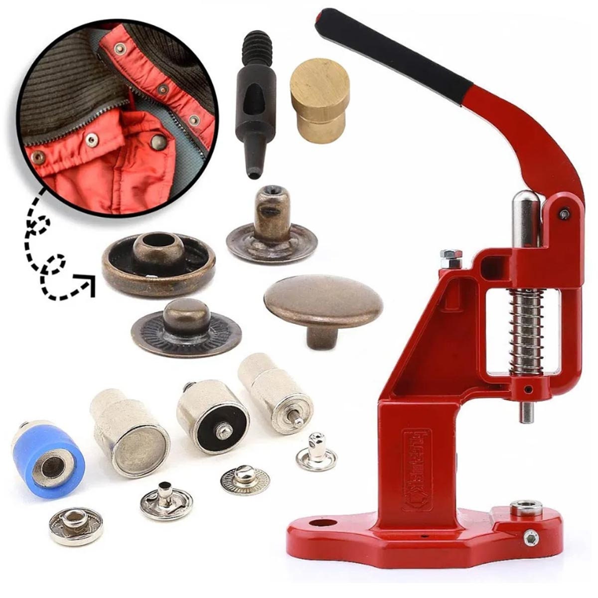 15 Mm Snap Set Hand Press Machine 720 Snaps Hole Puncher Etsy