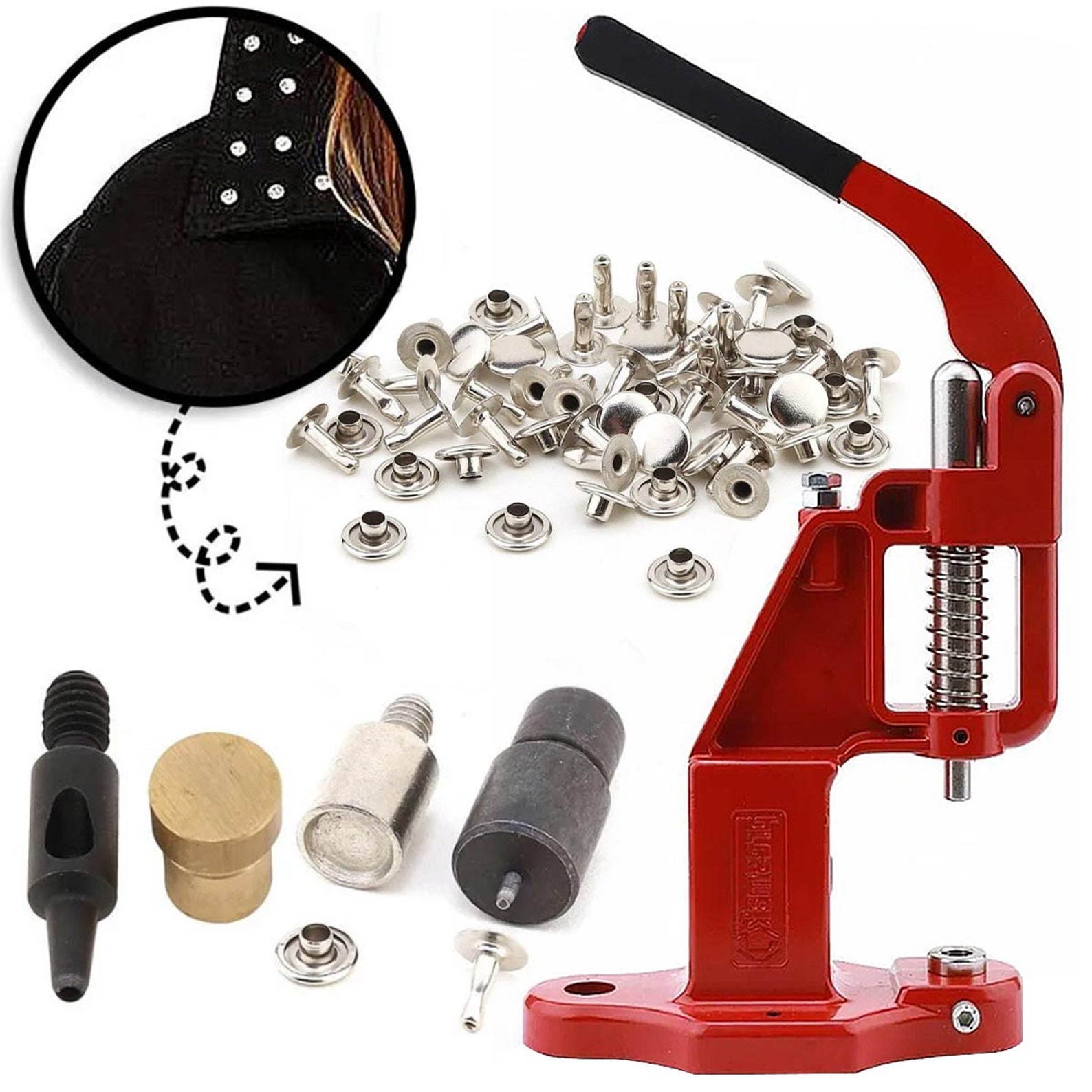 9 Mm Rivet Set Hand Press Machine 1000 Rivets Drilling Etsy