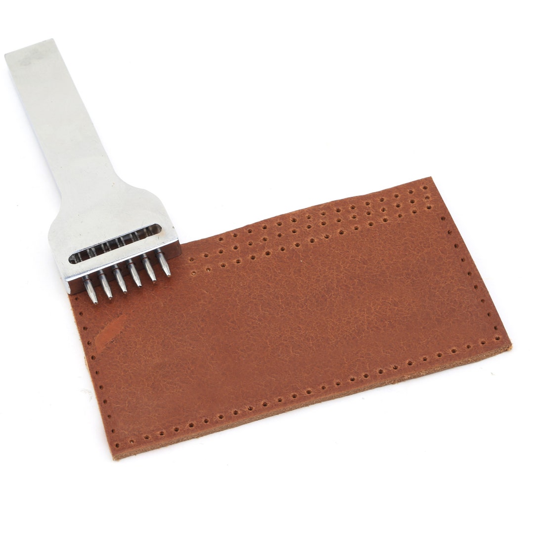 Leather Craft Stitching Hole Punch Tool 6 Prongs 12 Mm Etsy