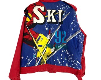 Vintage Polo Ralph Lauren Ski 92 1992 '92 Full Zip Jacket Coat