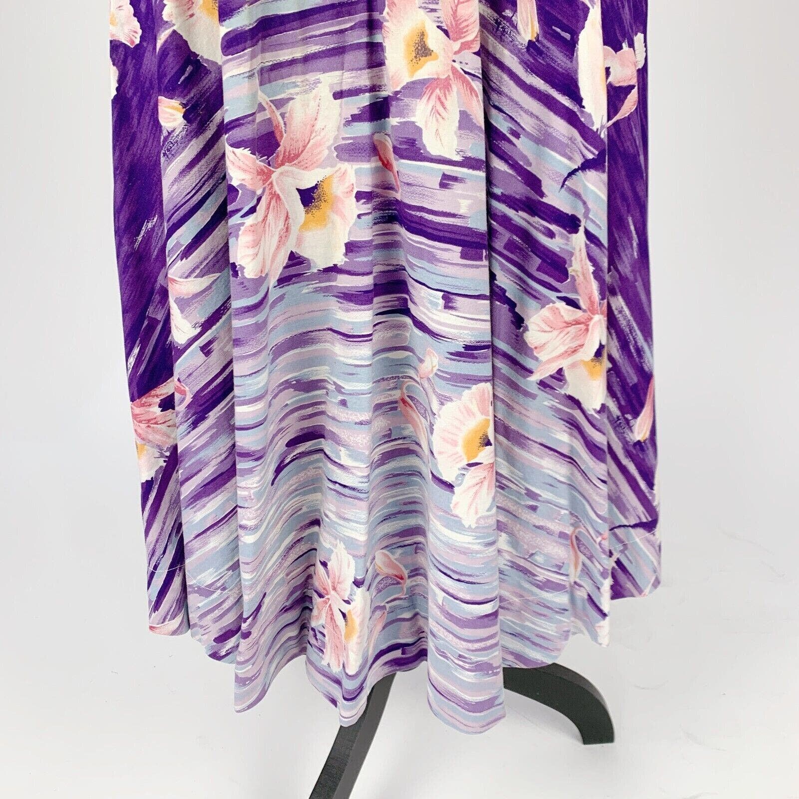 Vintage 1950s Kona Kai Made in Hawaii for Sears Purple Floral Halter