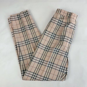 Burberry women039s pants golf nova check AUTHENTIC Trouser cotton size  10uk 6US  eBay