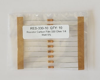 Weerstand koolstoffilm 330 ohm 1/4 watt 5% (pak (10 stuks))