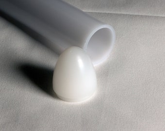 7/8" witte doorschijnende mespunt (parabolisch)