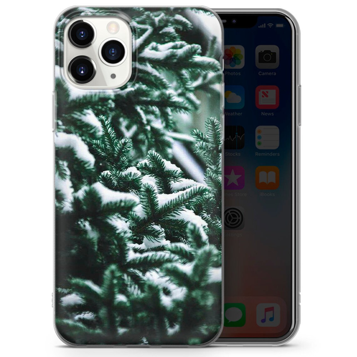 Snowy Winter landscape phone case cover for iPhone 7 8 XS Etsy