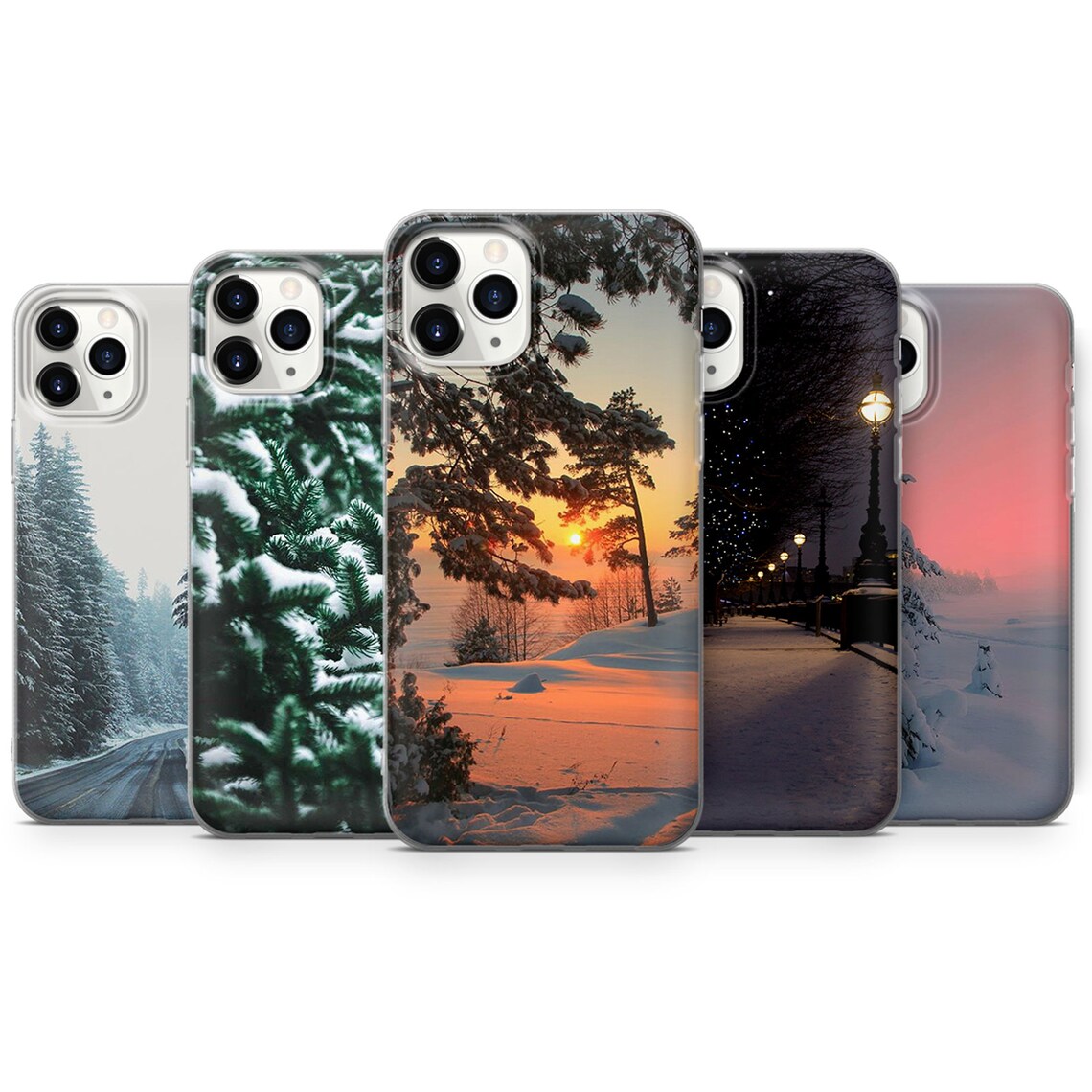 Snowy Winter landscape phone case cover for iPhone 7 8 XS Etsy