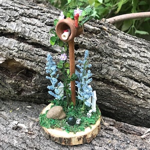Fairy Mail Fairy Mail box Fairy Tree Stump Mailbox Fairy Garden Accessory Fairy Mail Fairy Mail box Fairy Tree Stump Mailbox Fairy Garden Accessory