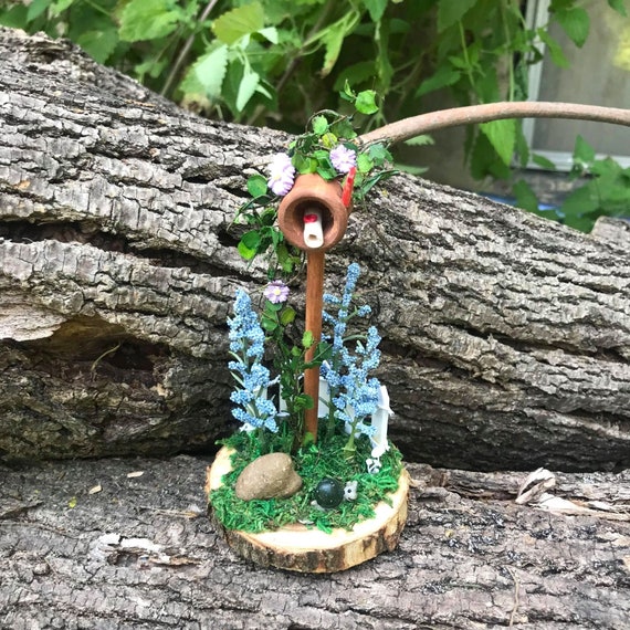 Fairy Mail Fairy Mail box Fairy Tree Stump Mailbox Fairy Garden Accessory Fairy Mail Fairy Mail box Fairy Tree Stump Mailbox Fairy Garden Accessory