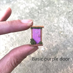 Dollhouse miniature 1:6 scale standalone fairy door, 1/6 scale miniature door, tiny fairy door, dollhouse toys, dollhouse furniture, fairy