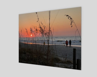 Morning Beach Walk Wall Art Poster, Beach Wall Art, Beach Decor, Ocean Decor, Sunrise Wall Art, Vacation Home Art, Beach Home Art, Poster