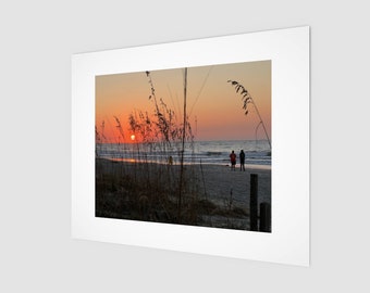 Morning Beach Walk Wall Art, Beach Wall Art, Beach Decor, Ocean Decor, Sunrise Wall Art, Vacation Home Art, Beach Home Art