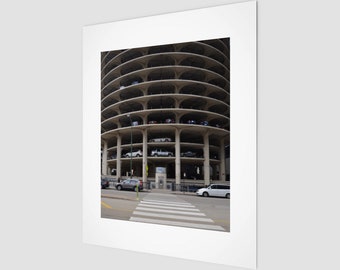 Chicago Parking Garage Photograph perfect for your office desk or wall. This black & white photo is Chicago street art for your home office