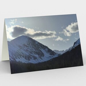 Set of 3 Quandary Peak Colorado Photo Cards, Snowy Mountain Scene, Rocky Mountains Colorado, Mountain Blank Card, Winter Holiday, image 1