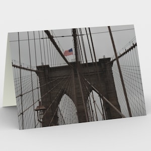 Set of 3 Brooklyn Bridge NYC Photo Cards, NYC Photo, Every Day Card, Business Card, Brooklyn Bridge Photo, Desk Art, Gift, NYC, Travel