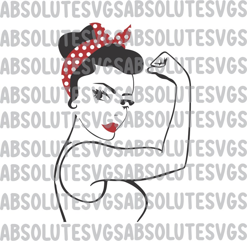 Rosie The Riveter SVG Rosie SVG | Etsy