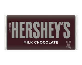 Custom Design Hershey Bar labels