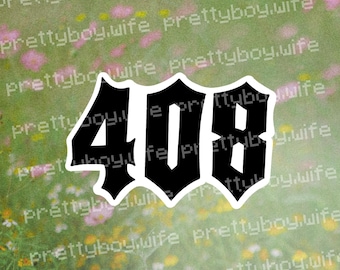 San Jose 408 Water Resistant Sticker