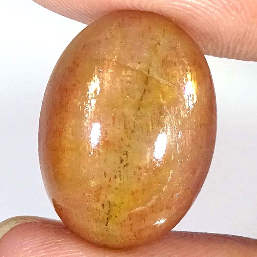 GOLDEN SUNSTONE 100 Natural Oval Cabochon Gemstone Loose Etsy