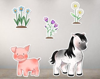 Farm 4 PNG - Farm Clipart - Farm Printable - Farm Characters - Farm Instant Download - Digital Papers PNG Files