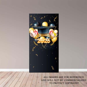 Graduation Backdrop - Digital File - Grad Party-  Party Banner - Printable