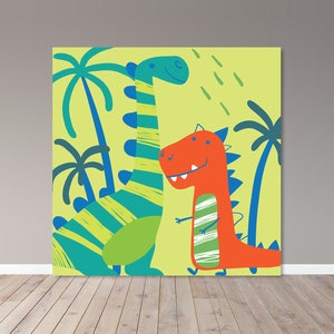 Dinosaur  Backdrop- Digital File- Kid Party - Party Banner- Printable- Banner 00113