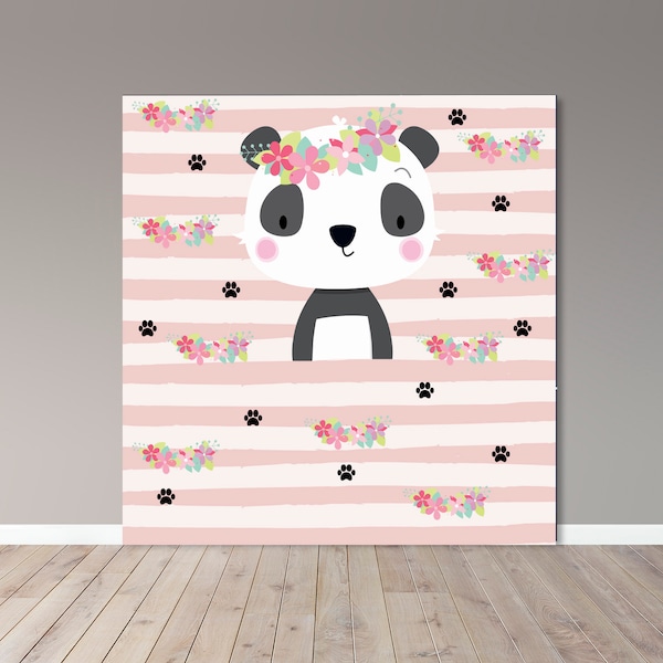 Panda Backdrop - Teen Party - Kid Party - Party - Party Banner - Digital File - Printable - Banner 000102