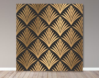 Gatsby Art Deco Backdrop - Personalized Party Banner (Digital File)