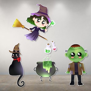 Postacie z Halloween 2 PNG - Clipart Halloween - Halloween do druku - Pobierz Halloween - Pliki PNG Digital Papers
