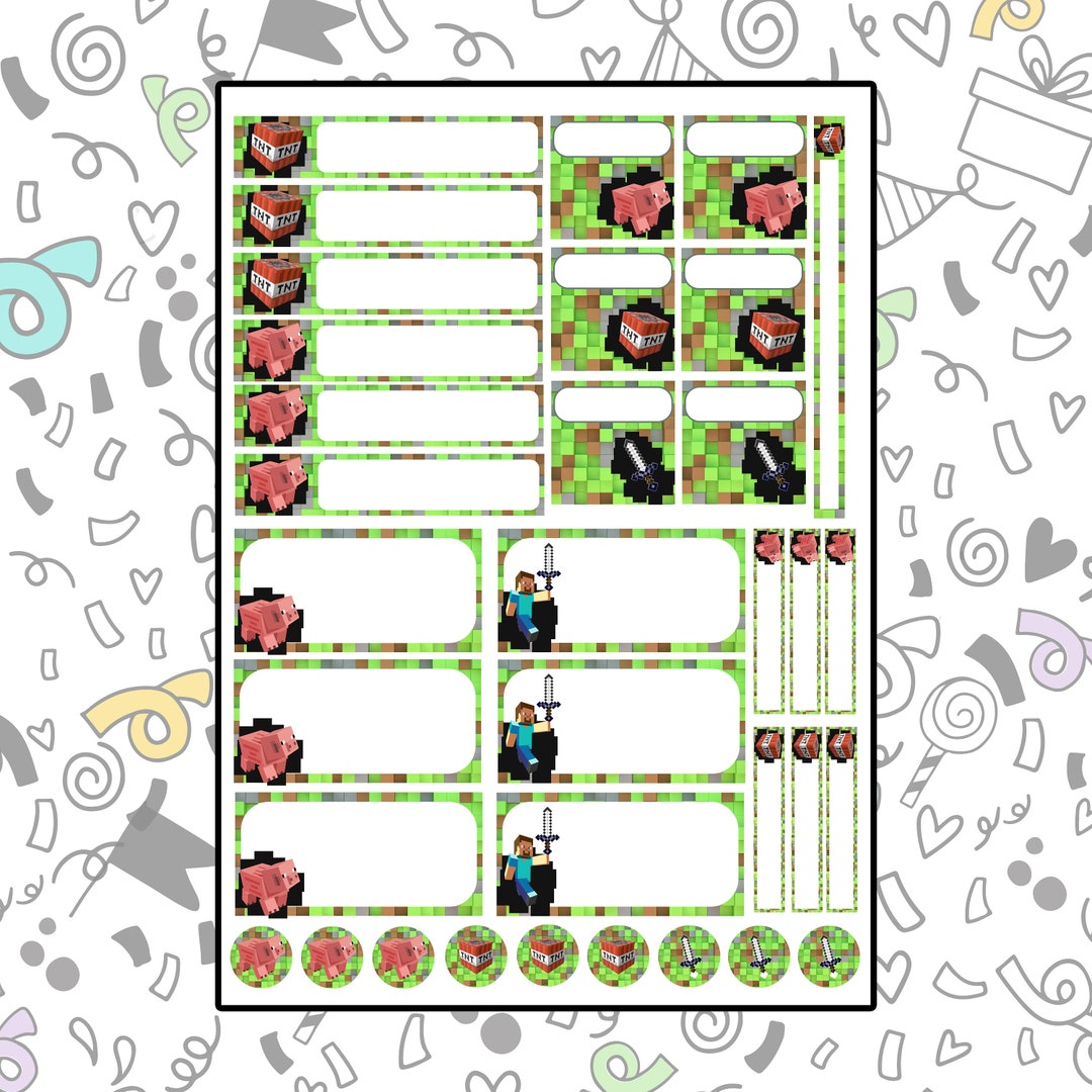 Video Game Stickers Digital File Back to School School - Etsy