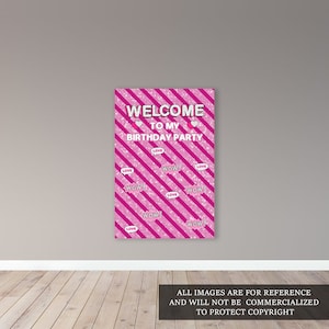 Überraschung Willkommensschild - Digitale Datei - Party - Party Banner - Printable