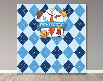 Toile de fond de la fête des Pères - Fichier numérique - Bannière imprimable - Bannière 00080