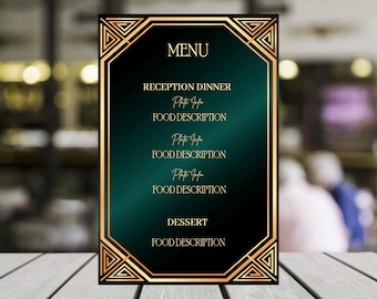 20 x 30 cm - Menu - Panneau en mousse mince - Imprimable - Expédition
