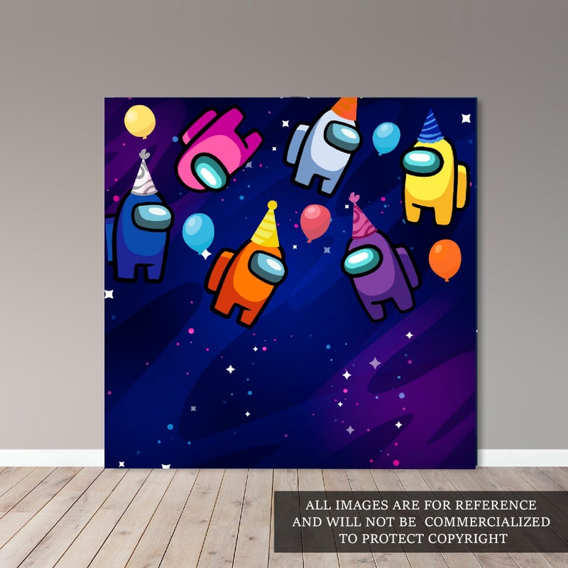 Among Us Birthday Banner - Etsy Among Us Birthday Banner - Etsy