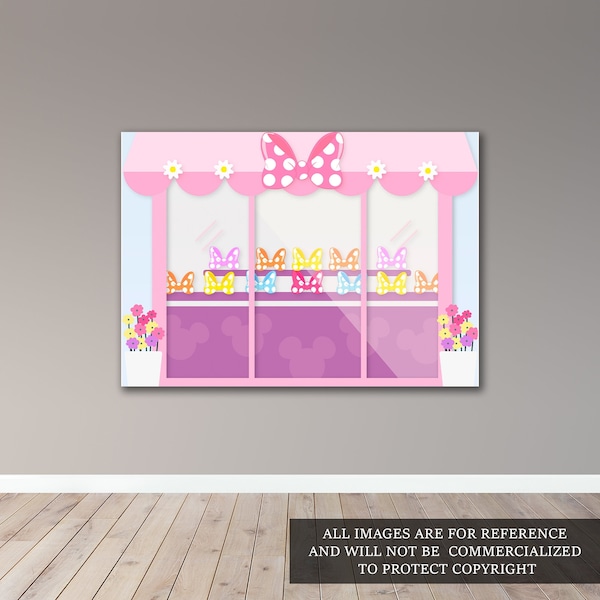 Boutique Backdrop - Digital File - Girl Party - Event - Pastel Colors - Party Banner - Printable