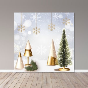 Christmas Backdrop - Digital File - Event  - Party Banner- Christmas - Printable - Banner 000132