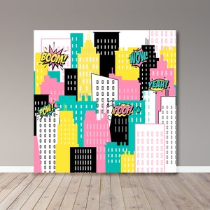 Girl Power Backdrop - Kid Party - Teen Party - Party Banner - File digitale - Stampabile - Banner 0022