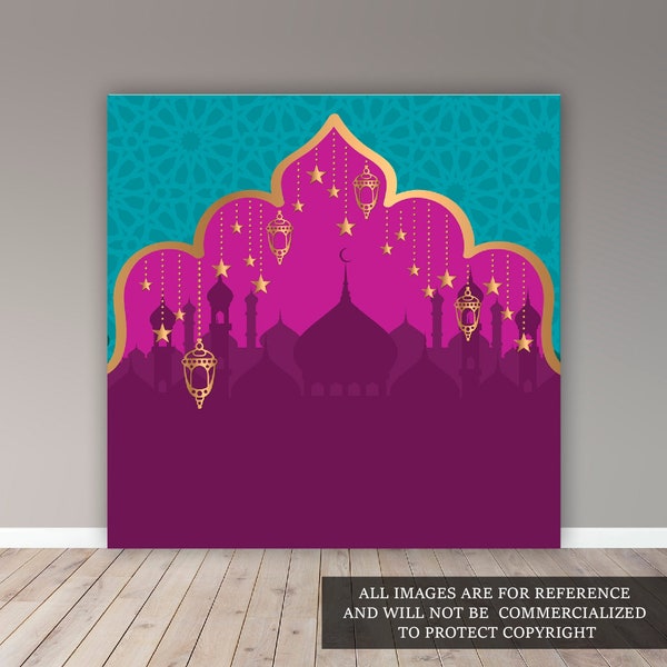 Aladdin Backdrop - Digital File - Teen Party - Kid Party - Party - Party Banner - Printable - Banner 000169