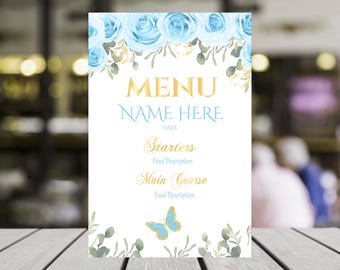 20 x 30 cm - Menu - Panneau en mousse mince - Imprimable - Expédition