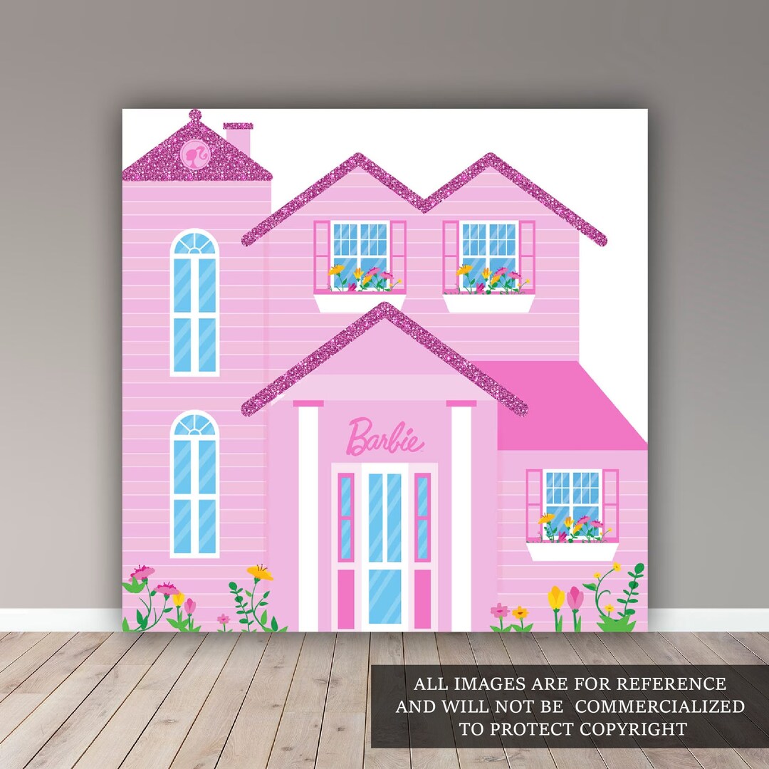 Dollhouse Backdrop Digital File Teen Party Kid Party Party Party Banner ...
