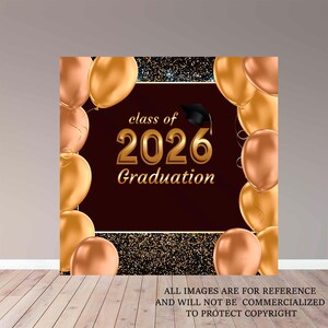 Graduation Backdrop - Digital File - Grad Party-  Party Banner - Printable